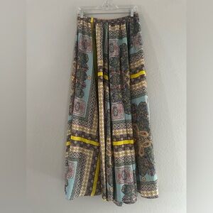 Bohemian Patchwork Maxi Skirt - Multicolor